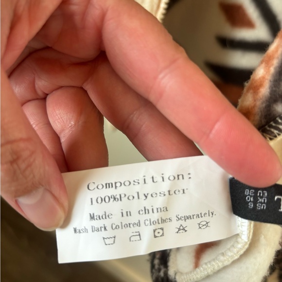 Aztec Patterned Fleece Jacket - Picture 5 of 5